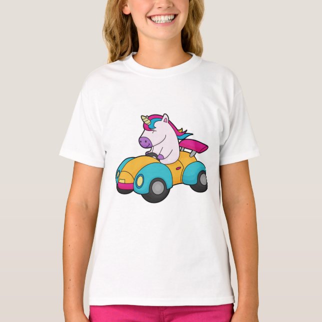 Unicorn Car T-Shirt (Front)