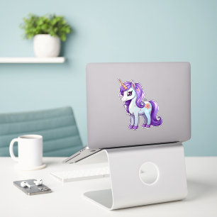 Unicorn cartoon drawing sticker