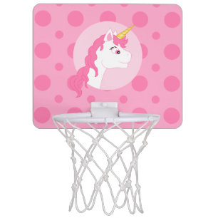 Unicorn cartoon mini basketball hoop