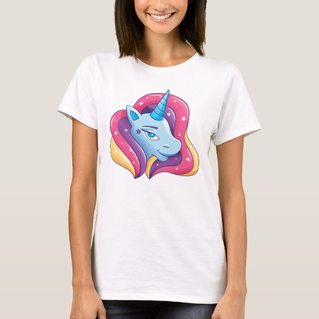 Unicorn Cartoon T-Shirt (Front)