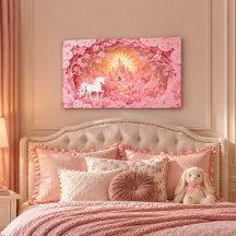 Unicorn Castle Acrylic Wall Art