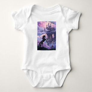 Unicorn Castle Baby Bodysuit
