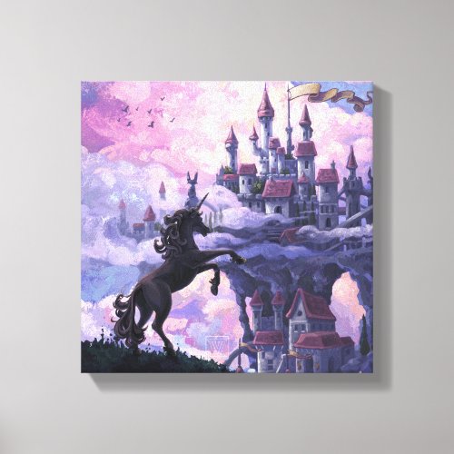 Unicorn Castle Canvas Print