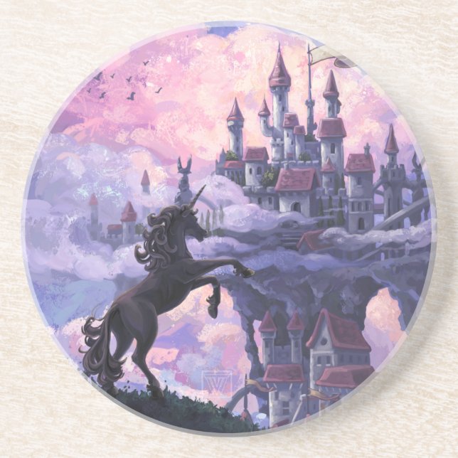 Unicorn Castle Coaster (Front)