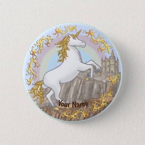 Unicorn Castle  custom name  pin