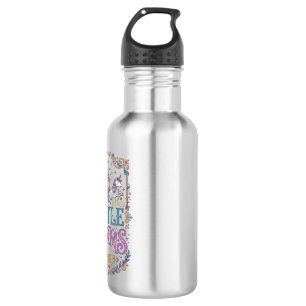 Unicorn Castle Dreams Unicorn White Background Pri Stainless Steel Water Bottle