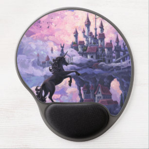 Unicorn Castle Gel Mouse Pad