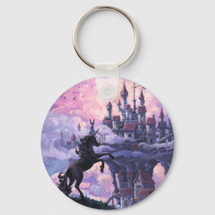 Unicorn Castle Keychain