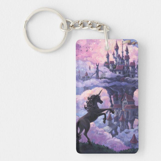 Unicorn Castle Keychain (Front)