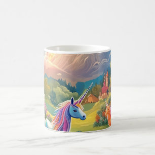 Unicorn Castle Landscape Mug   Fairy Tale Magic