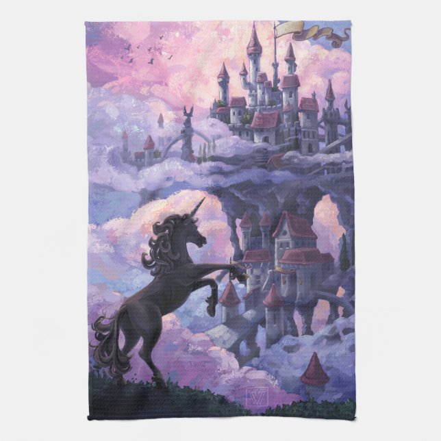 Unicorn Castle Towel (Vertical)