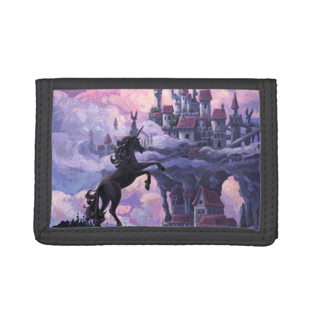 Unicorn Castle Trifold Wallet (Front)