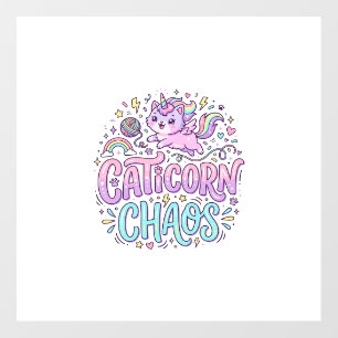 Unicorn Caticorn Chaos Cute Pastel Product Graphic Floor Decals