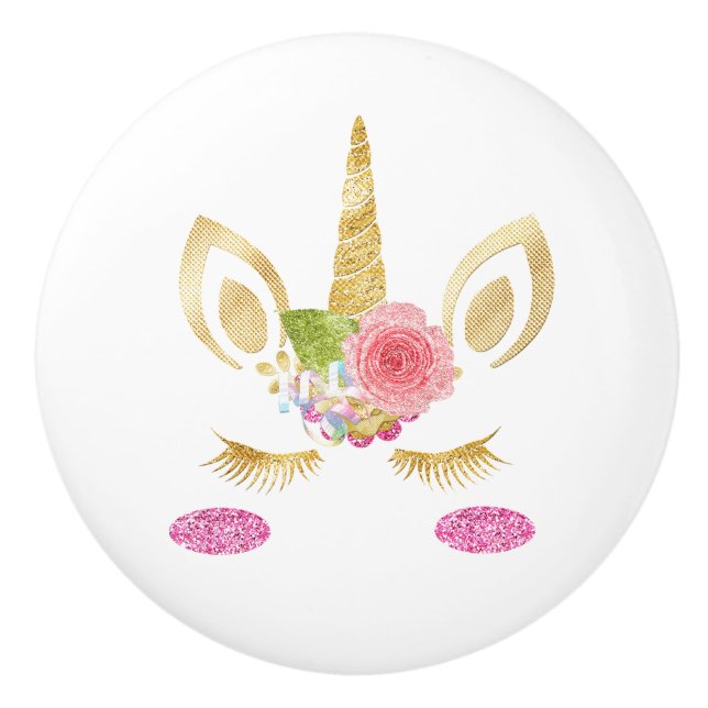 Unicorn Ceramic Knob (Front)