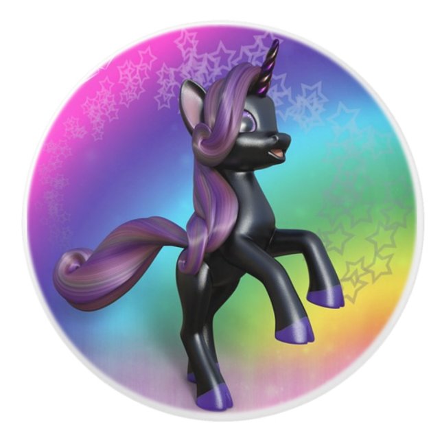 Unicorn Ceramic Knob (Front)