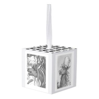 Unicorn Character Cube Cube Ornament