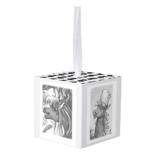 Unicorn Character Cube Cube Ornament