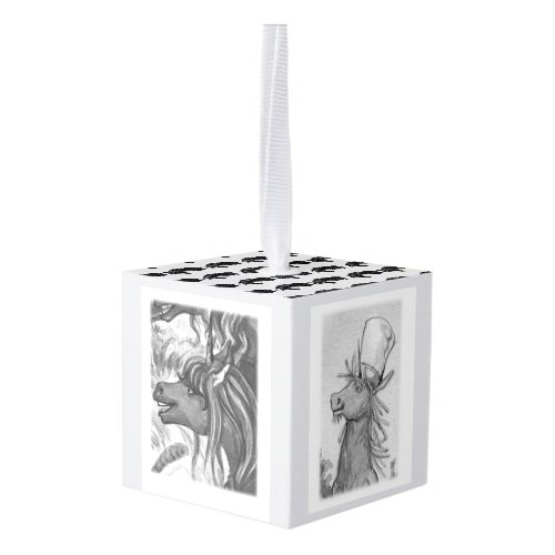 Unicorn Character Cube Ornament