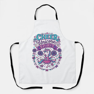 Unicorn Cheer Unicorn Spirit Colorful POD Artwork_ Apron