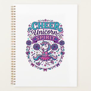 Unicorn Cheer Unicorn Spirit Colorful POD Artwork_ Planner