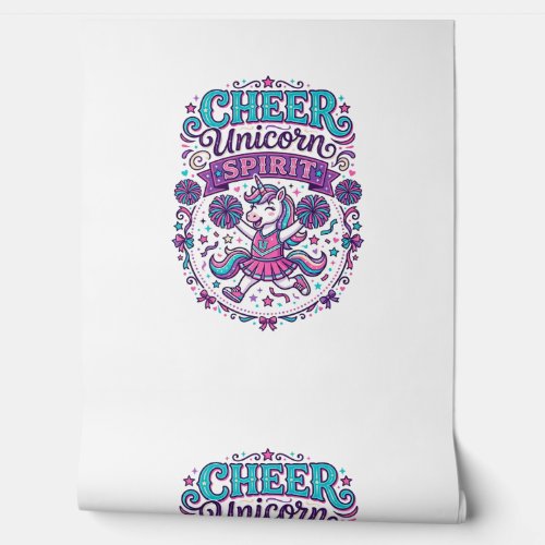 Unicorn Cheer Unicorn Spirit Colorful POD Artwork_ Wallpaper
