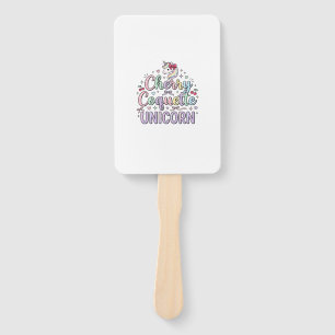 Unicorn Cherry Coquette Unicorn Original Zazzle De Hand Fan
