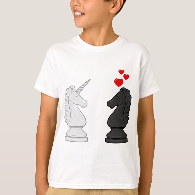 Unicorn Chess Knight T-Shirt (Front)