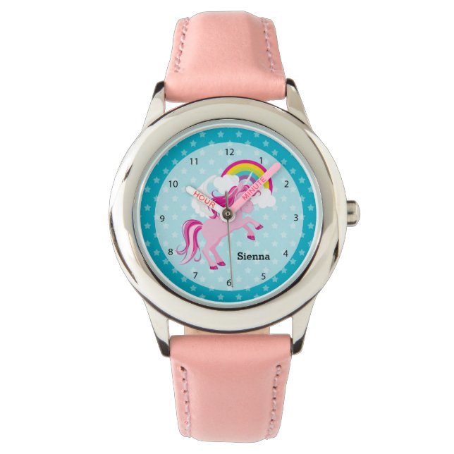 Unicorn * Choose your background color Watch (Front)