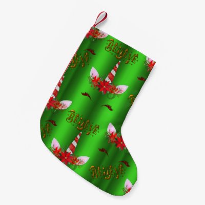 Unicorn Christmas Believe Green