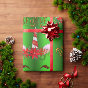 Unicorn Christmas Believe Wrapping Paper