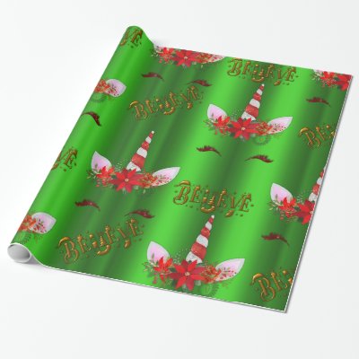 Unicorn Christmas Believe