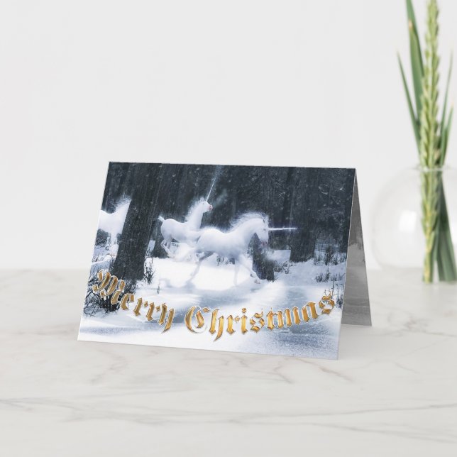 Unicorn Christmas Cards (Front)