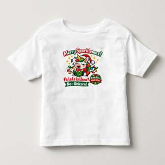 Unicorn Christmas Design Toddler T-shirt