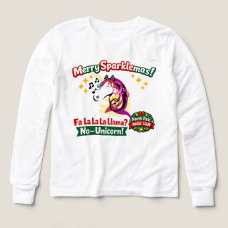 Unicorn Christmas Design Tri-Blend Shirts