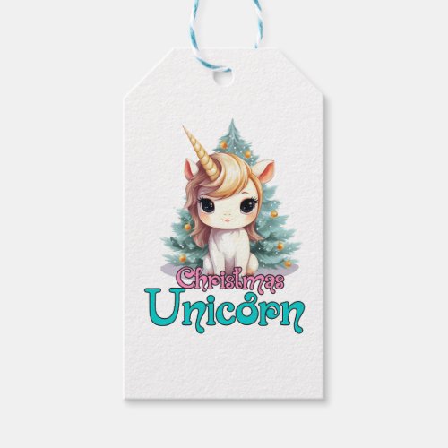 Unicorn Christmas Gift Tags