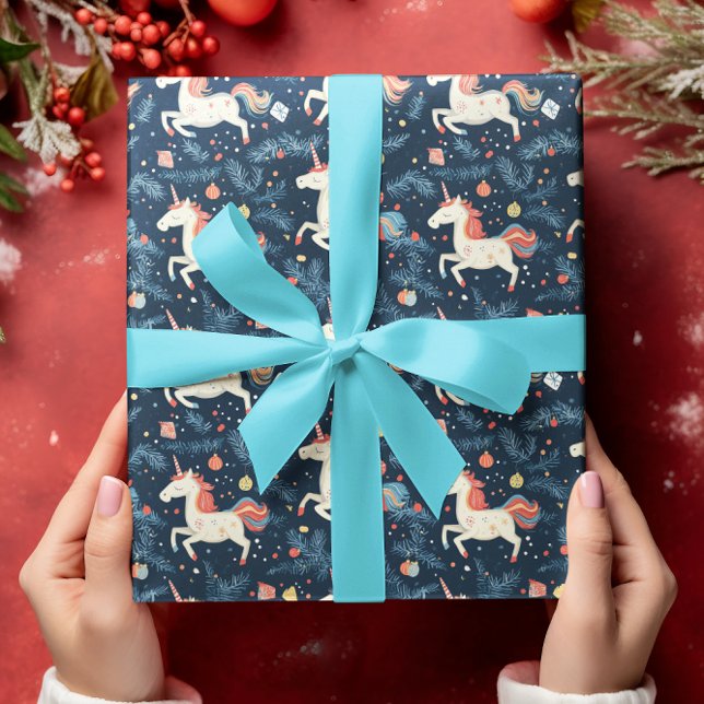 Unicorn Christmas Holiday Wrapping Paper (Creator Uploaded)