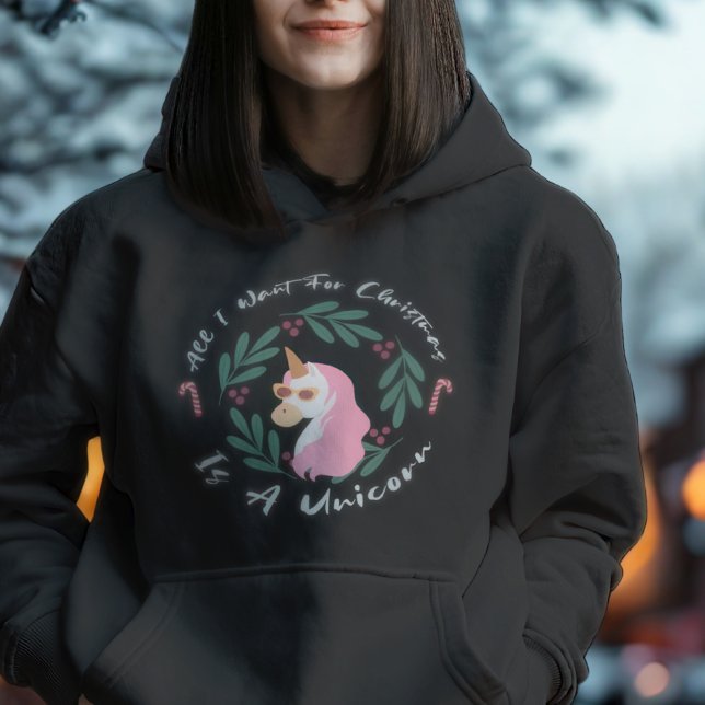 Unicorn Christmas Hoodie – Festive And Modern (Creator Uploaded)