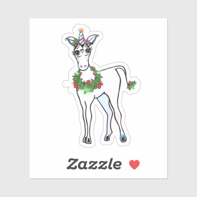 Unicorn | Christmas Magical  Sticker (Sheet)