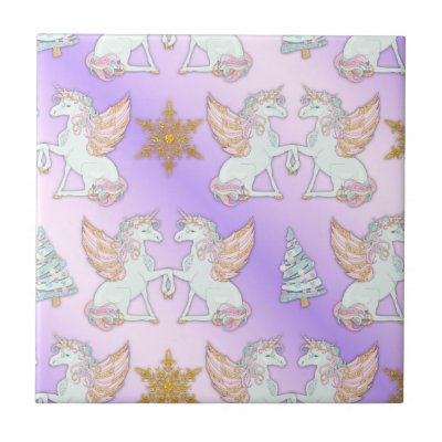 Unicorn Christmas Pastel Pink