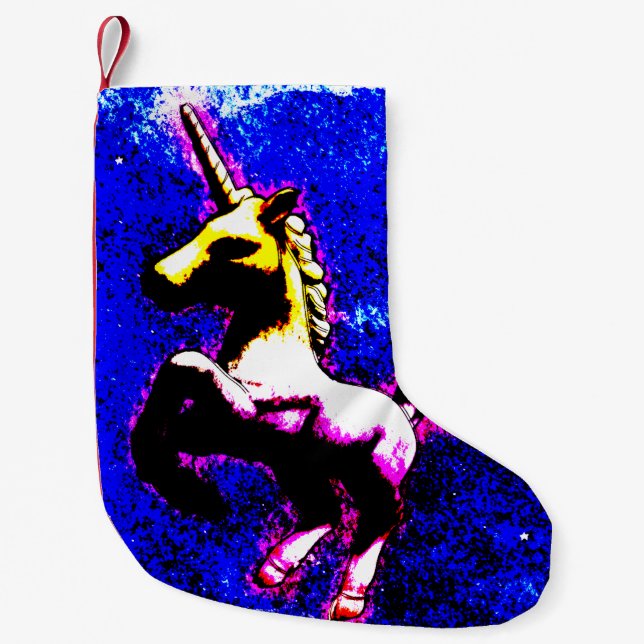Unicorn Christmas Stocking (Punk Cupcake) (Front)