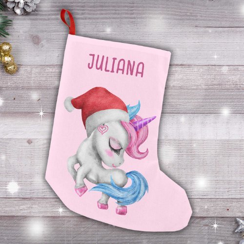 Unicorn Christmas Stockings  Cute Unicorn Pink