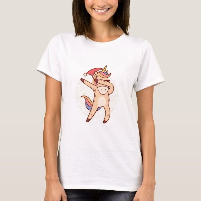 unicorn christmas T-Shirt (Front)