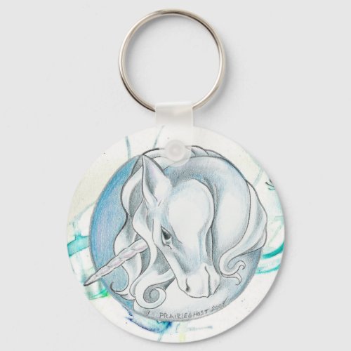 Unicorn Circle Keychain