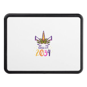 Unicorn Class Of 2034 Grow With Me Kindergarten Gi Hitch Cover