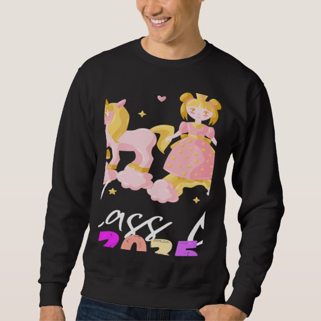 Unicorn class of 2035 grow with me sweatshirt (Front)