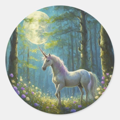 Unicorn Classic Round Sticker