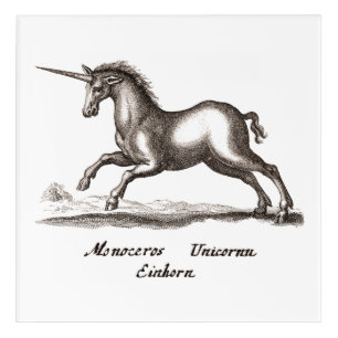 Unicorn Classic Running Magic Woodland Creature Acrylic Print