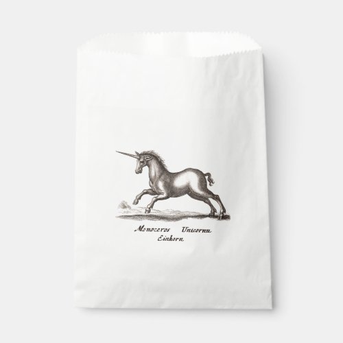 Unicorn Classic Running Magic Woodland Creature Favor Bag