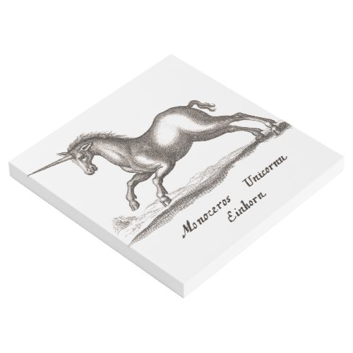 Unicorn Classic Running Magic Woodland Creature Gallery Wrap