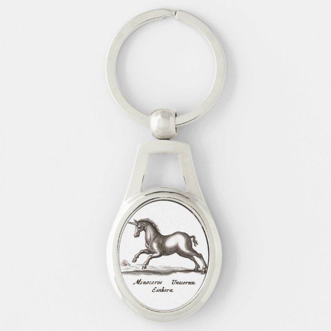 Unicorn Classic Running Magic Woodland Creature Keychain (Front)
